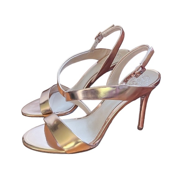 Vince Camuto Costina Rose Gold Stiletto Sandals - Picture 3 of 11